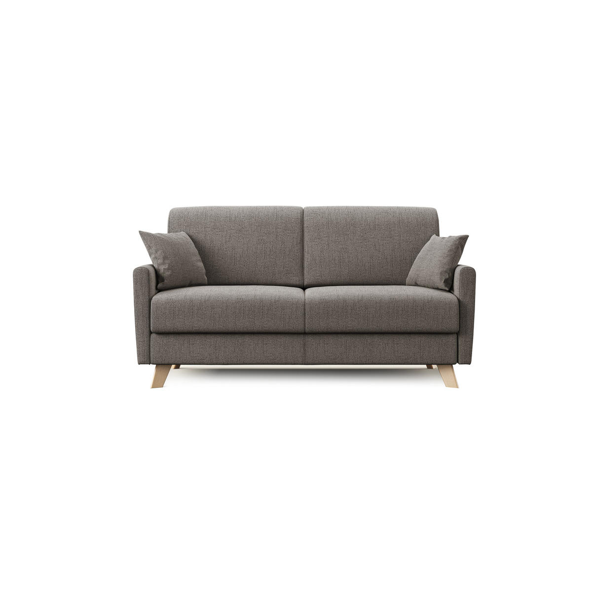 SCHLAFSOFA Edgar - Taupe, Textil (200/94/97cm) - Divani.store