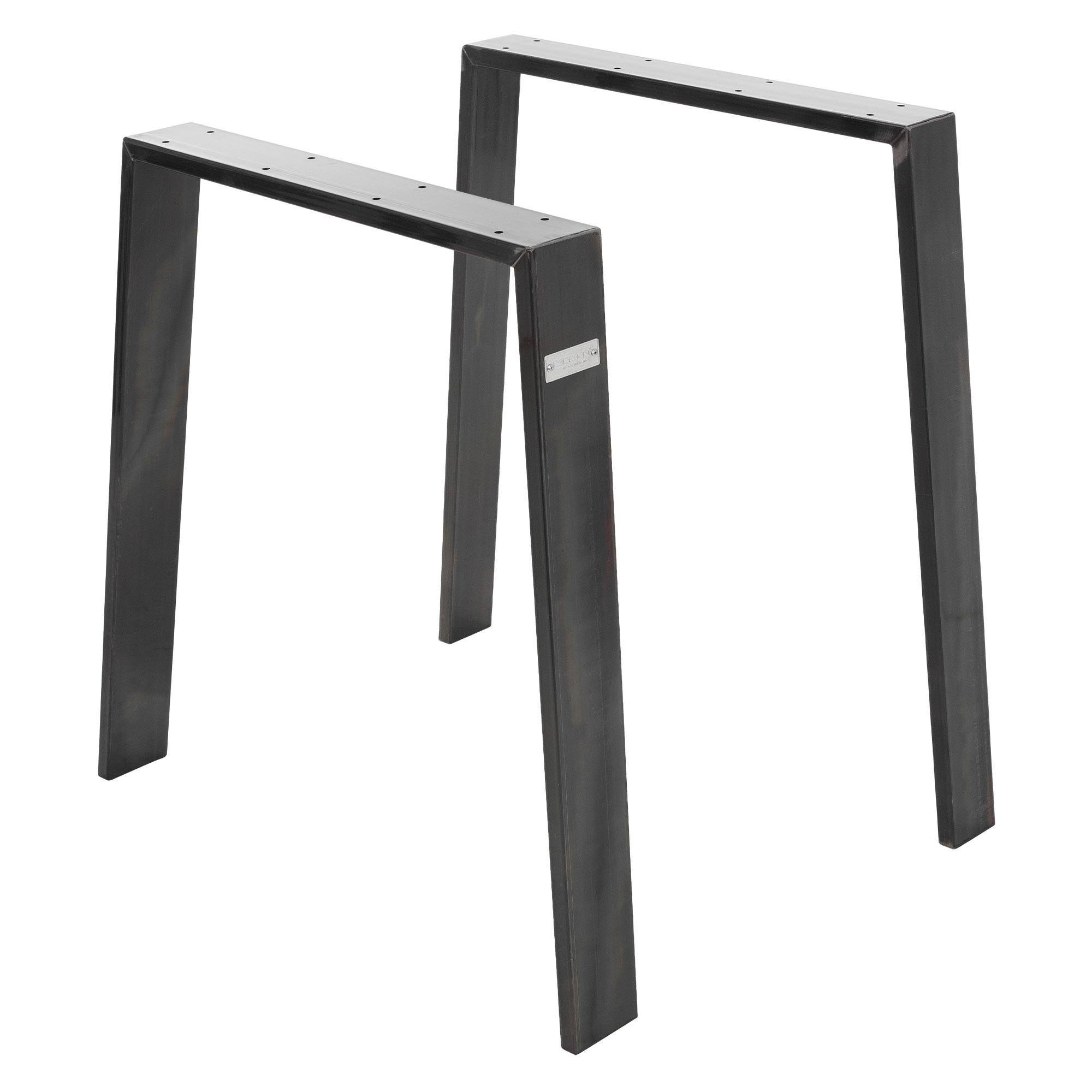 TISCHBEINE 2er Set Loft 75 x 72 cm Industrial - Anthrazit, Metall (8/72/75cm) - ML-DESIGN