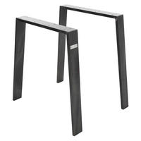 TISCHBEINE 2er Set Loft 75 x 72 cm Industrial - Anthrazit, Metall (8/72/75cm) - ML-DESIGN