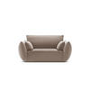 SESSEL Kaelle aus Samt cappuccino - Cappuccino, Textil (100/85/128cm) - Micadoni