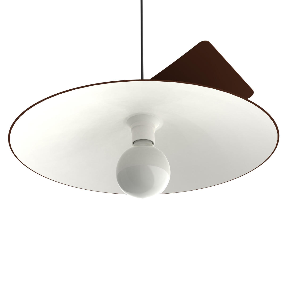 HÄNGELEUCHTE Miller D40 - Dunkelbraun, Metall (40/34/9cm) - Lumicom
