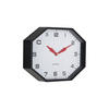 WECKER Modern Factory Octagon Schwarz 32/32/26 cm - Schwarz, Kunststoff (32/26/32cm) - Karlsson