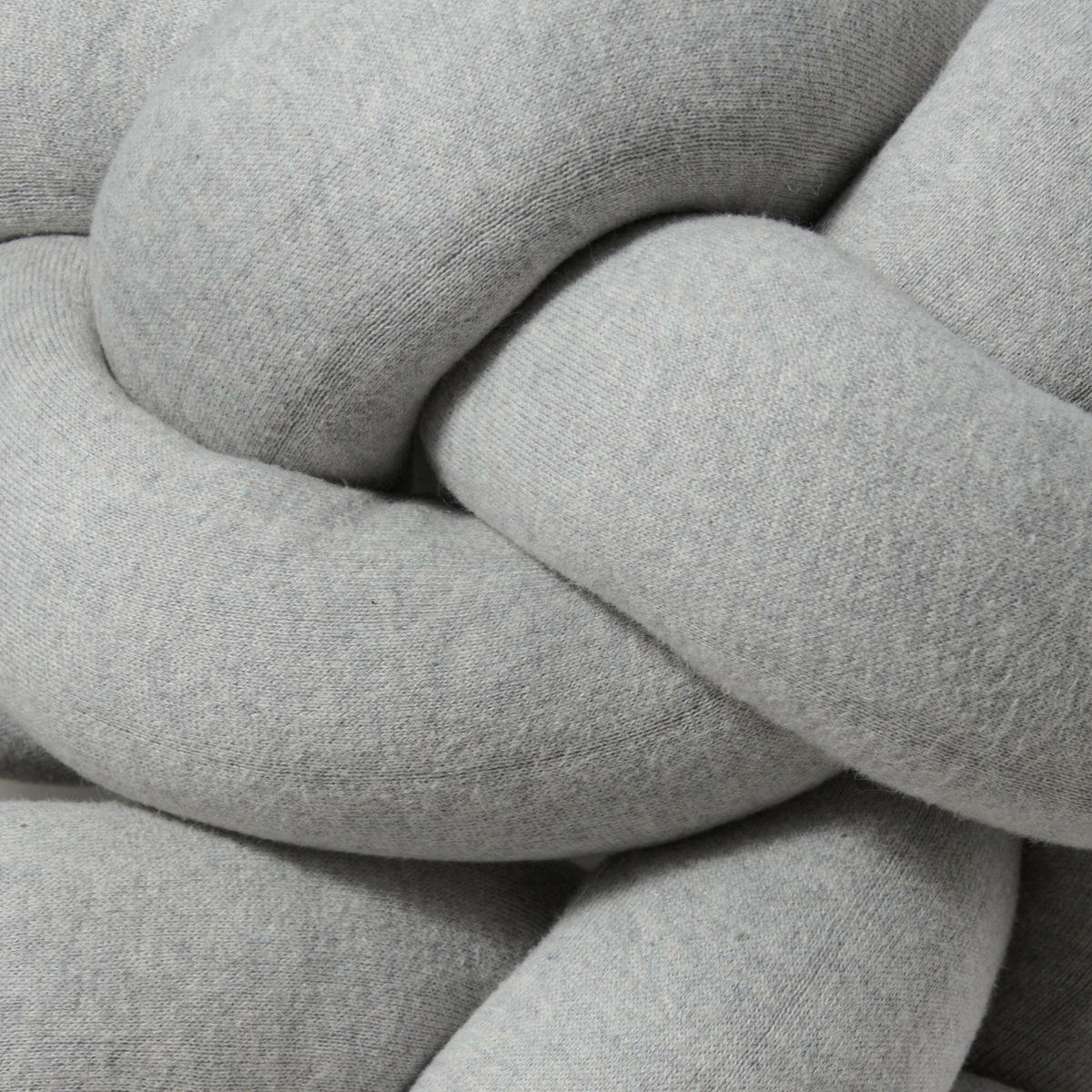 BETTSCHLANGE geflochten Grau Strick - Grau, Textil (17/200cm) - nordic coast company