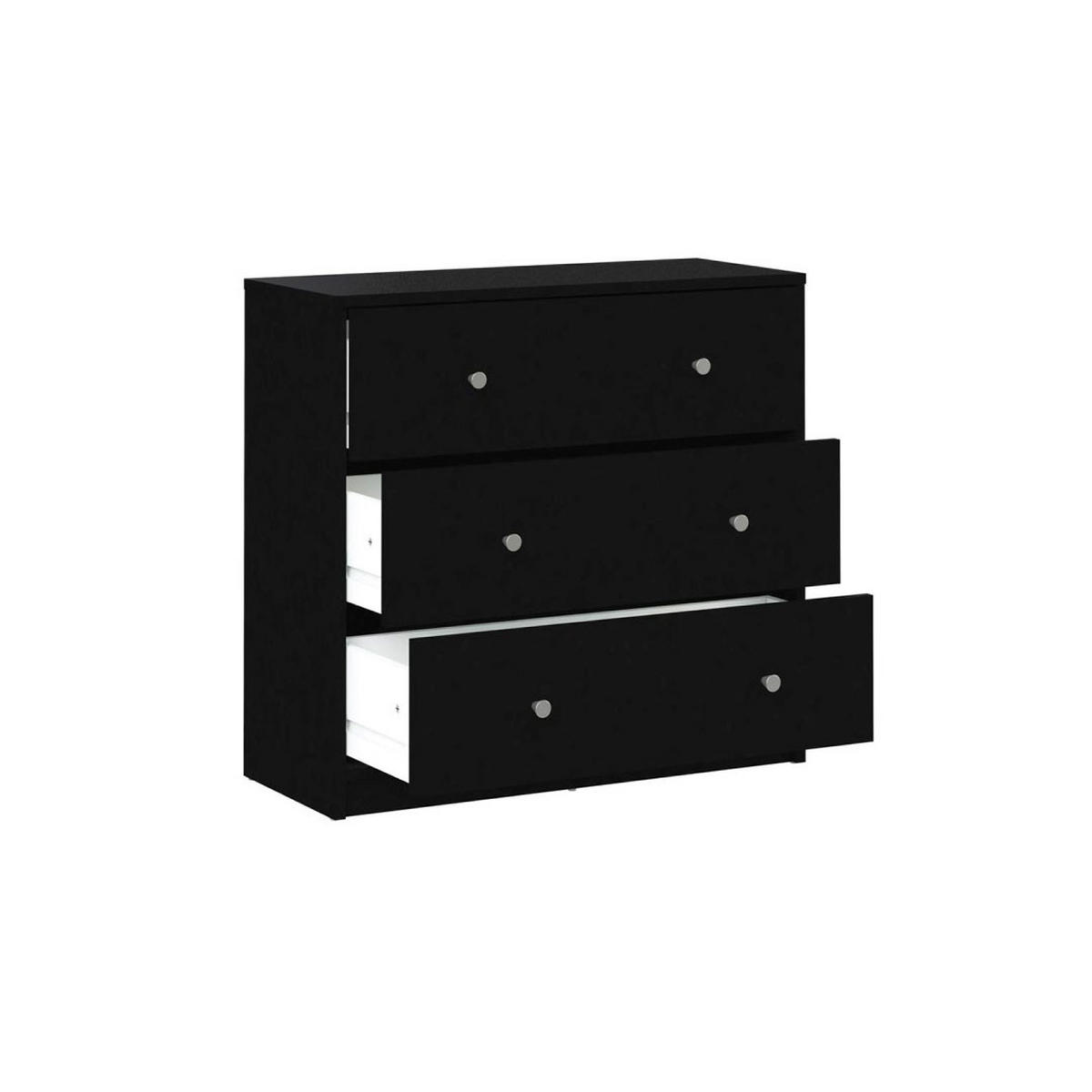 KOMMODE Schwarz - Schwarz, Holzwerkstoff (72/68/30cm) - ebuy24