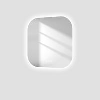 BADSPIEGEL mit Beleuchtung Quadratischer 50/50 cm - Weiß, Glas (50/2.5/50cm) - EMKE