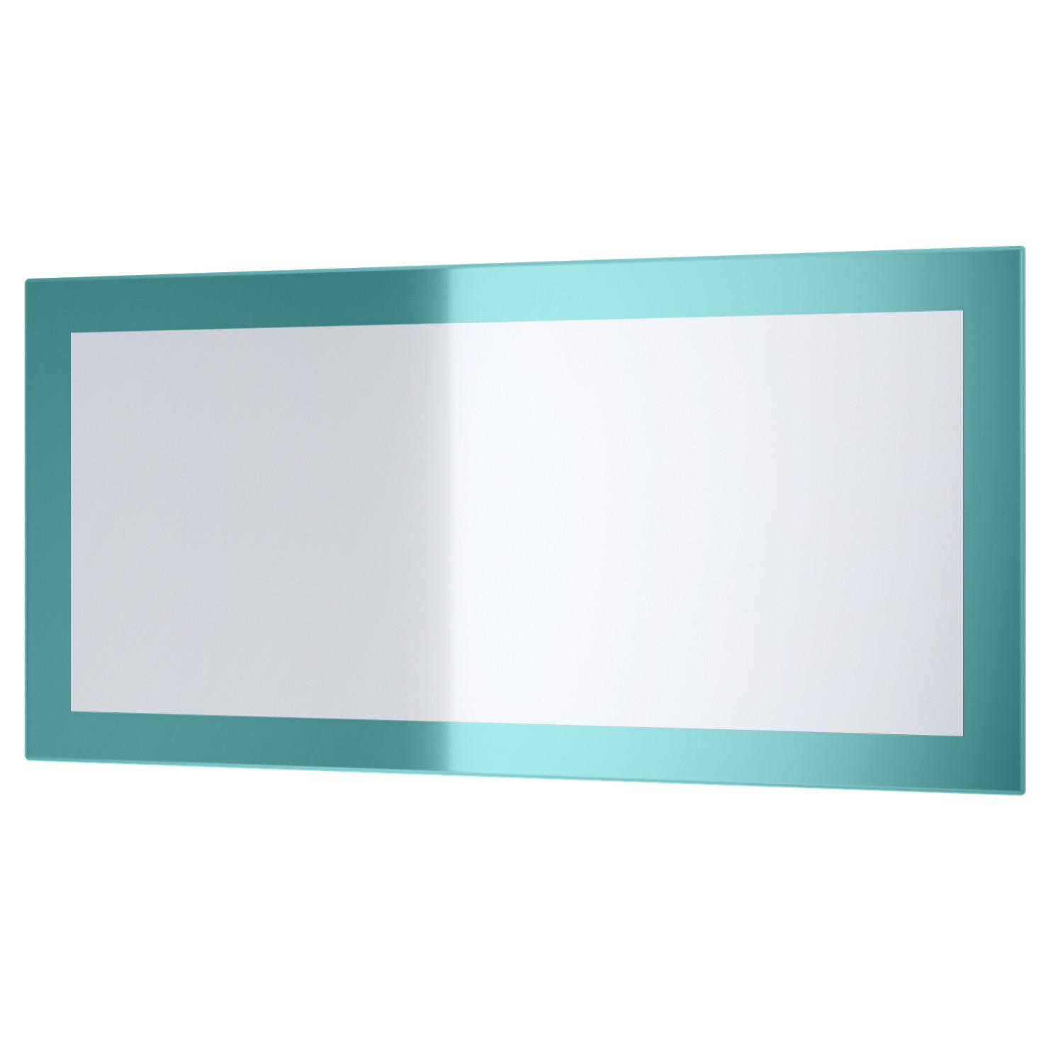 SPIEGEL Lima Petrol Hochglanz - Petrol, Holzwerkstoff (89/45/2cm) - Vladon