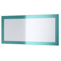 SPIEGEL Lima Petrol Hochglanz - Petrol, Holzwerkstoff (89/45/2cm) - Vladon