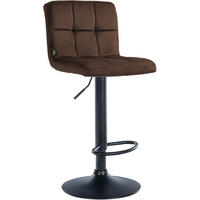 BARHOCKER Samt Braun - Schwarz/Braun, Textil/Metall (46/94/47cm) - CLP