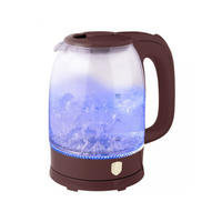 WASSERKOCHER ELEKTRISCH Braun 22/16/25 cm BH9568 - Braun, Glas (16/25/22cm) - Berlinger Haus