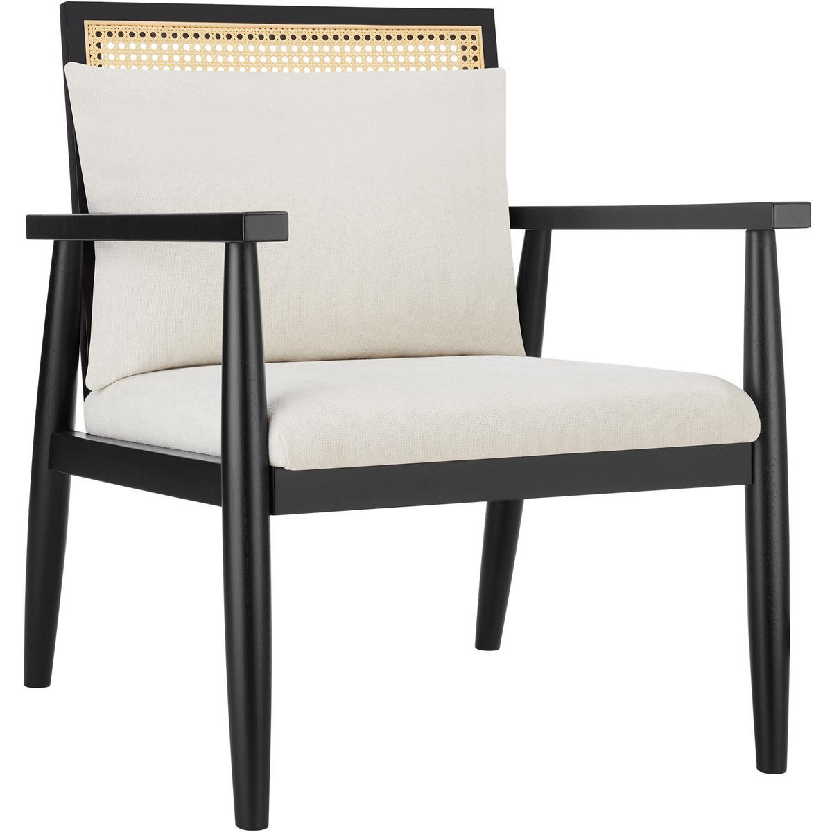 LOUNGESESSEL Manuela,67 x 70 x 82 cm,weiß - Weiß, Holz (67/82/70cm) - tectake