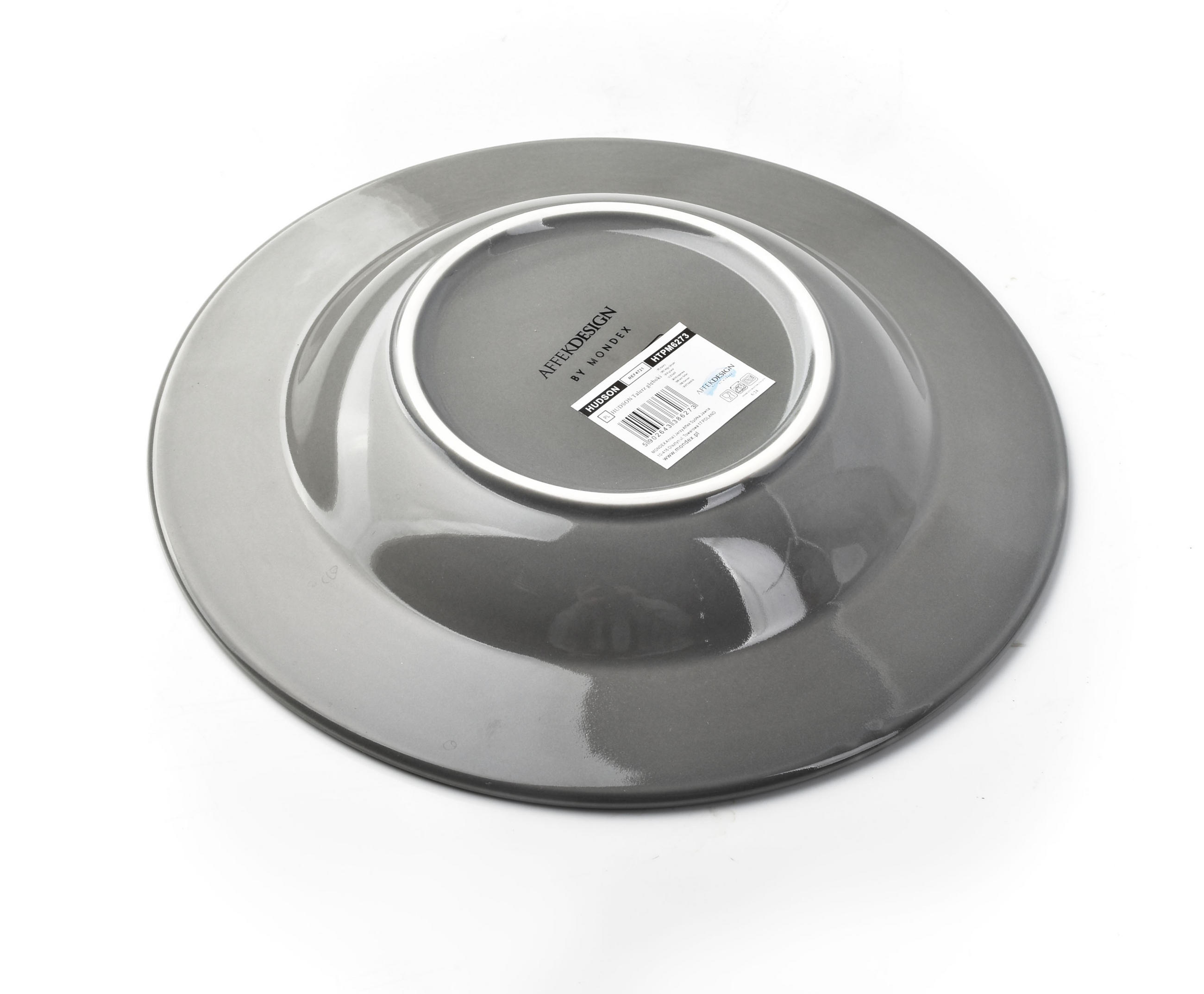 TELLER Hudson Grau 22/22/3.5 cm Keramik - Grau, Keramik (22cm) - Mondex