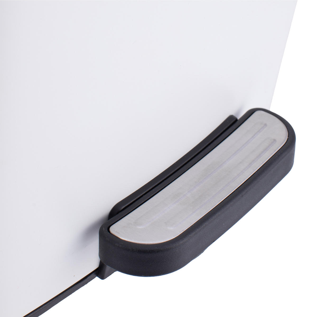 MÜLLEIMER - Weiß, Kunststoff/Metall (25/33/30cm) - Relaxdays