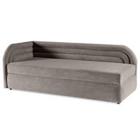POLSTERBETT Cobi, Eckbett 80x200 cm mit Bettkasten, Hellbraun, Links - Hellbraun, Textil (80/200cm) - Beautysofa
