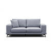 SOFA MEDIOLANE 2,5-Sitzer, hellblau - Hellblau, Holzwerkstoff/Textil (203/87/96cm) - Courtois Laville
