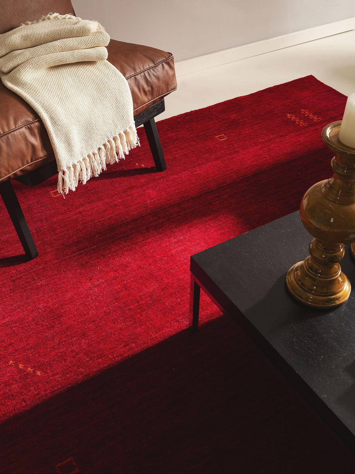 WOLLTEPPICH Jamal Rot 160x230 cm - Rot, Textil (160/230cm) - benuta Nest