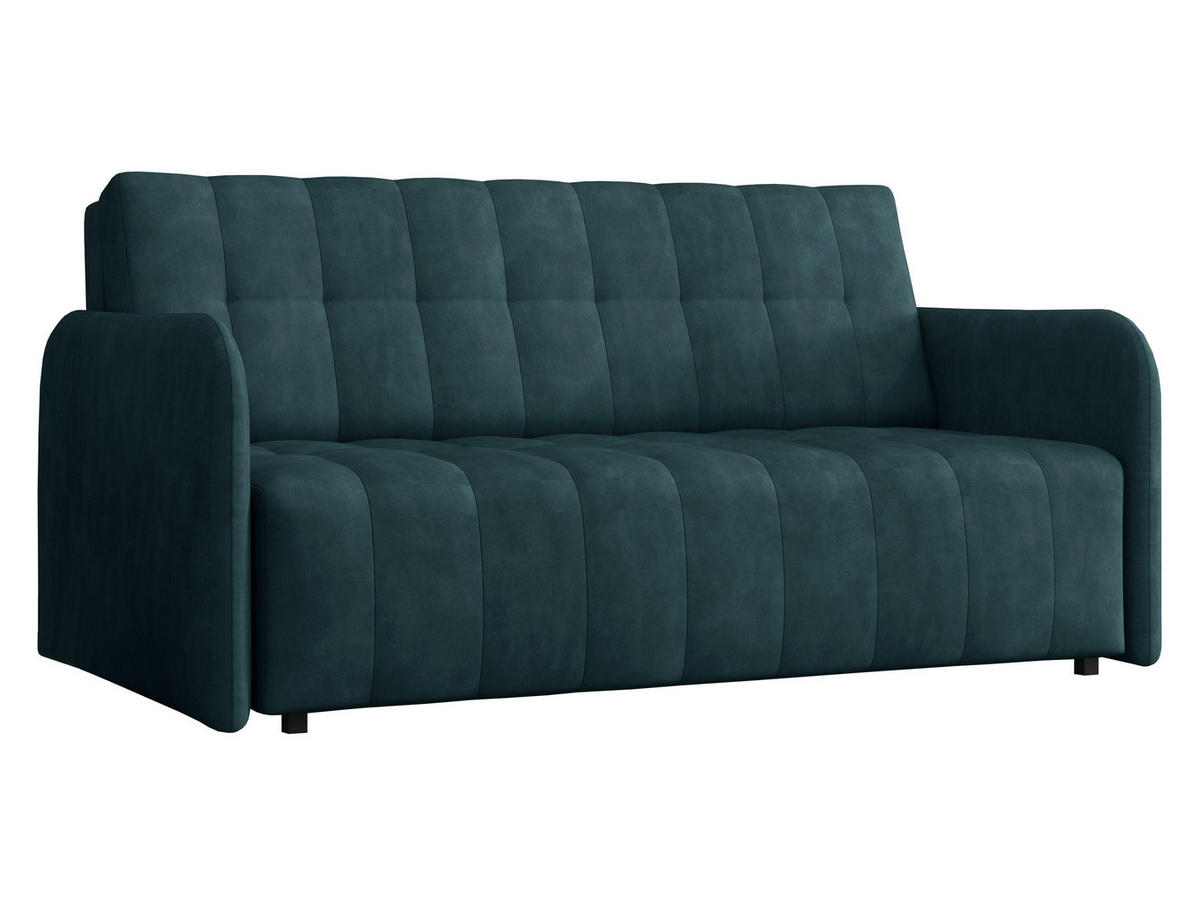 SCHLAFSOFA Viva Grand IV - Türkis/Schwarz, Holz/Kunststoff (165/85/95cm) - MIRJAN24