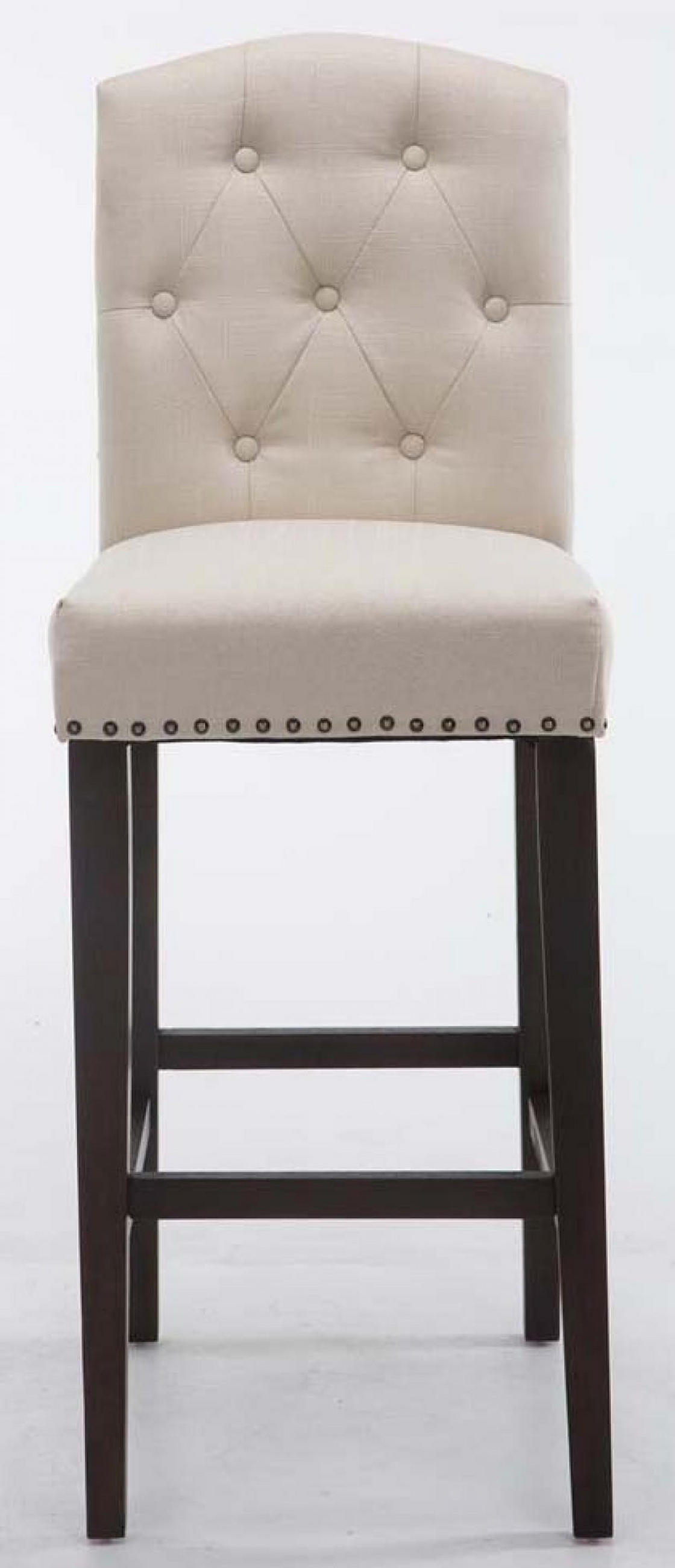 BARHOCKER 2er Set Stoff creme - Creme, Holz/Textil (42/113/57cm) - CLP