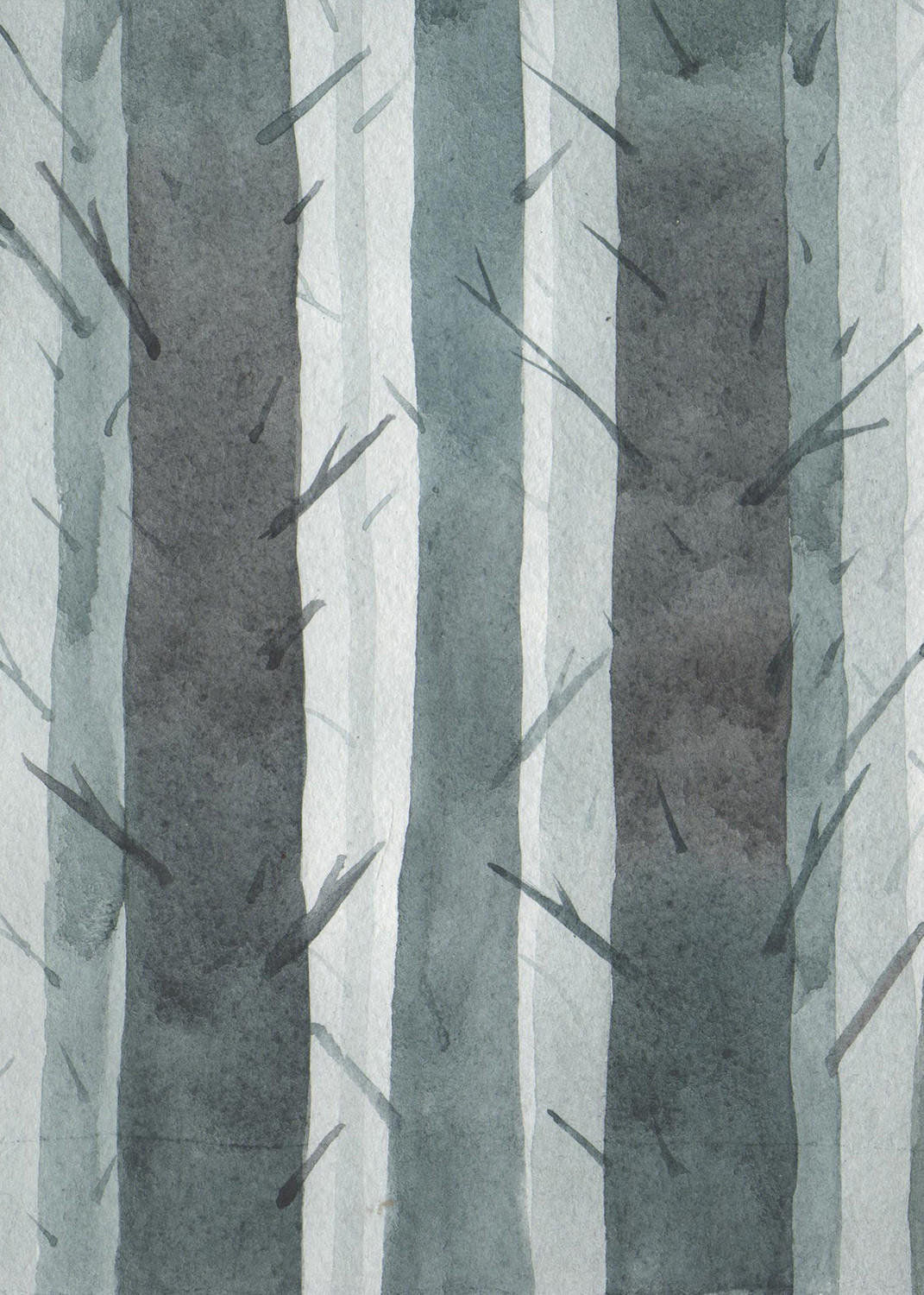 VERDUNKELUNGSROLLO 100x140 cm Bäume - Grau, Textil (100/140cm) - TULUP