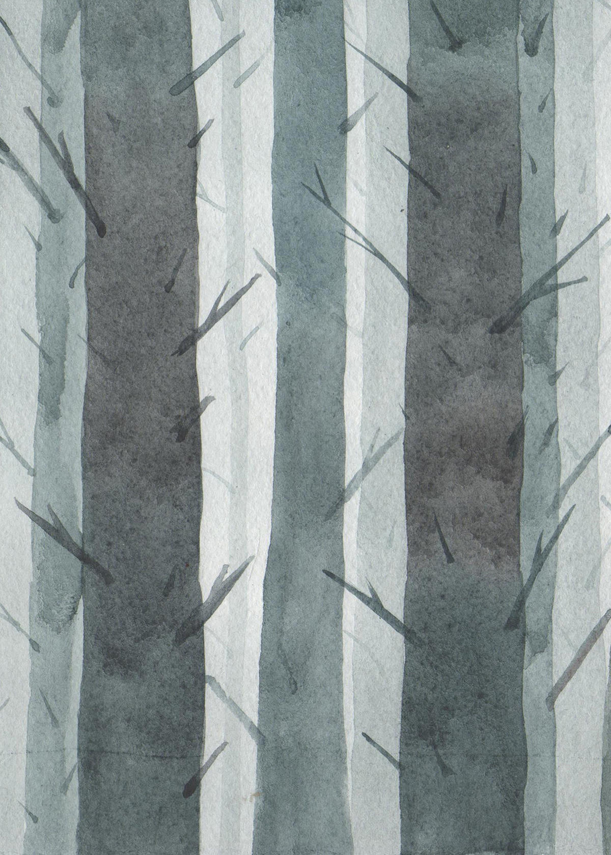 ROLLO LICHTDURCHLÄSSIG 100x140 cm Bäume - Grau, Textil (100/140cm) - TULUP