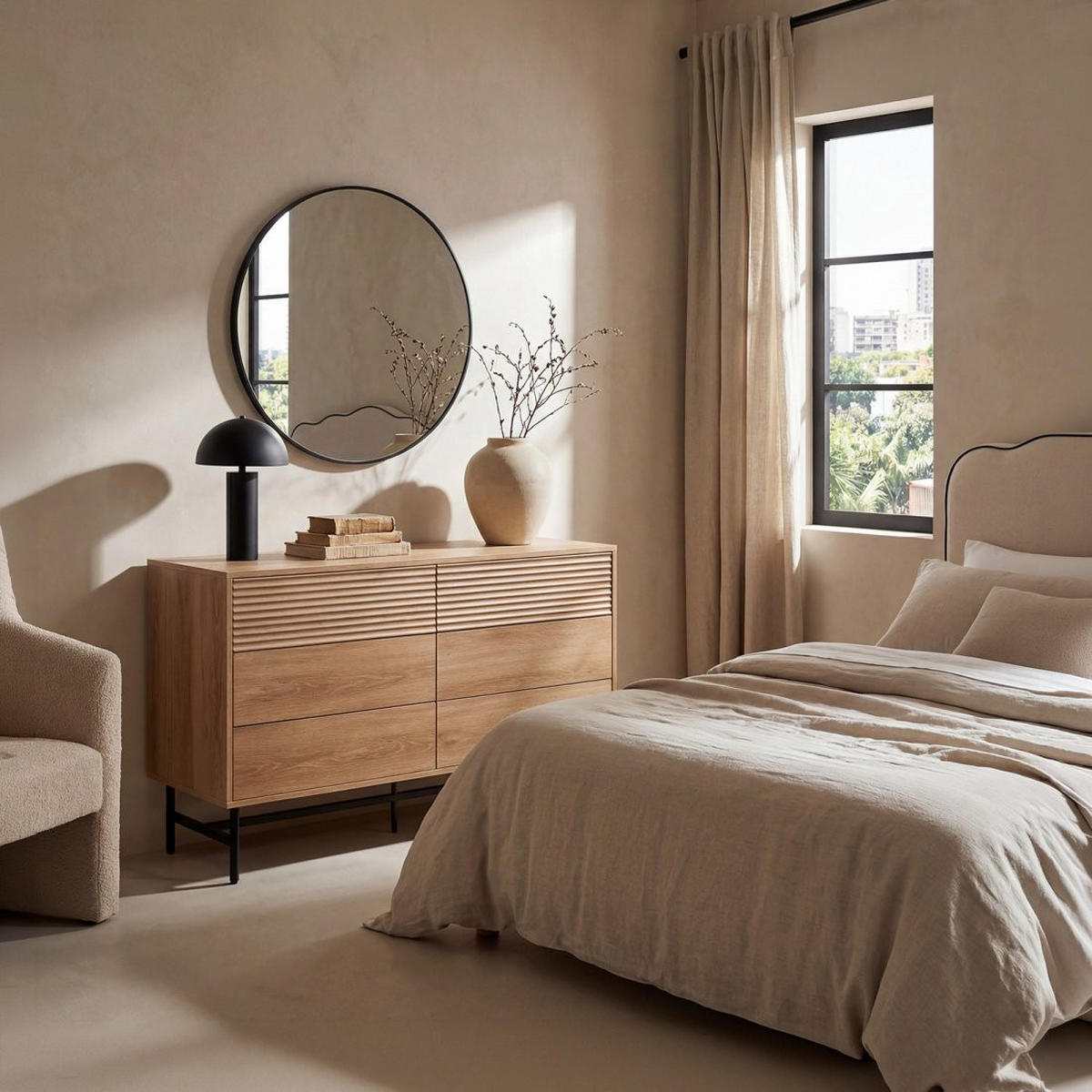 SCHUBLADENKOMMODE DOPPELTE Land Natürlich 120 cm x 78 cm - Naturfarben, Holzwerkstoff (120/78/40cm) - Klast Home