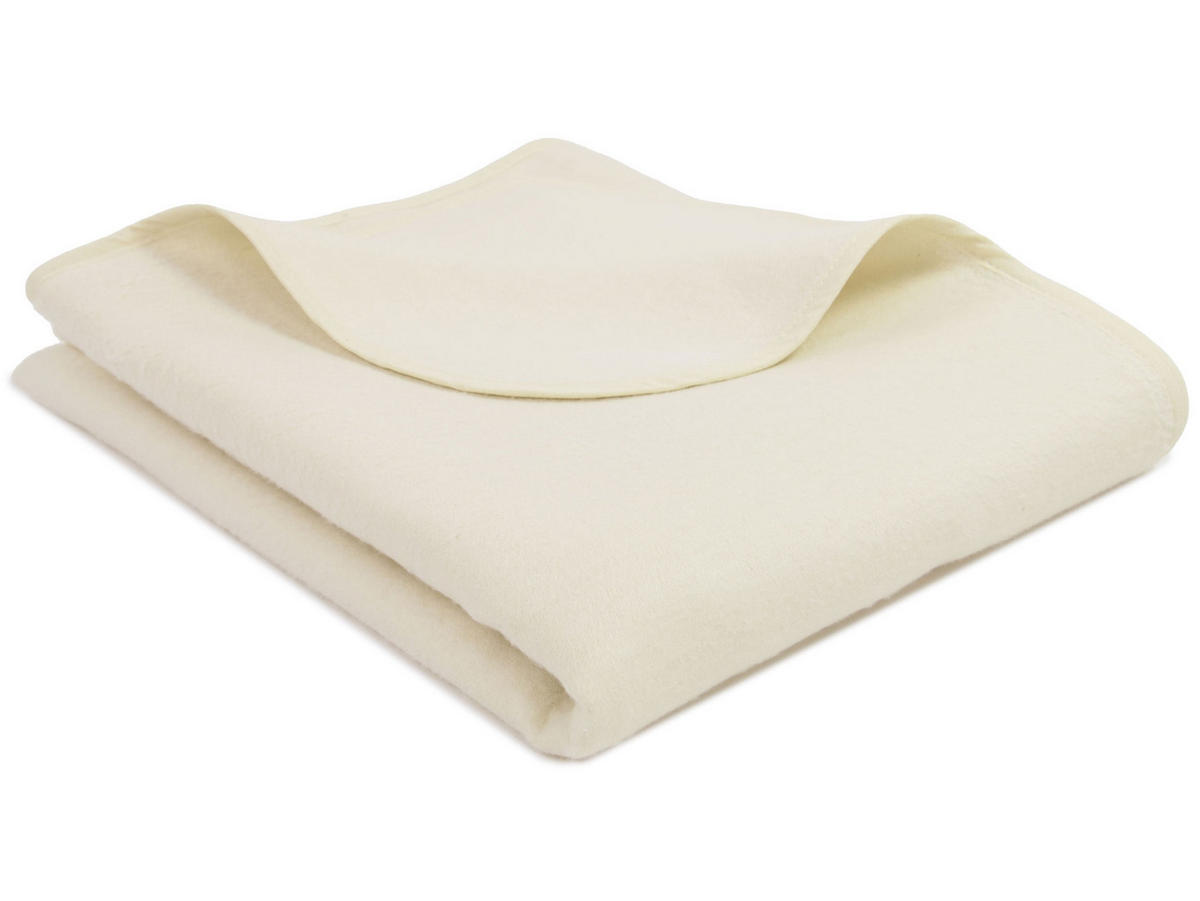KUSCHELDECKE, 160x200 cm, 100% Baumwolle, Weiß - Weiß, Textil (160/200cm) - Zollner