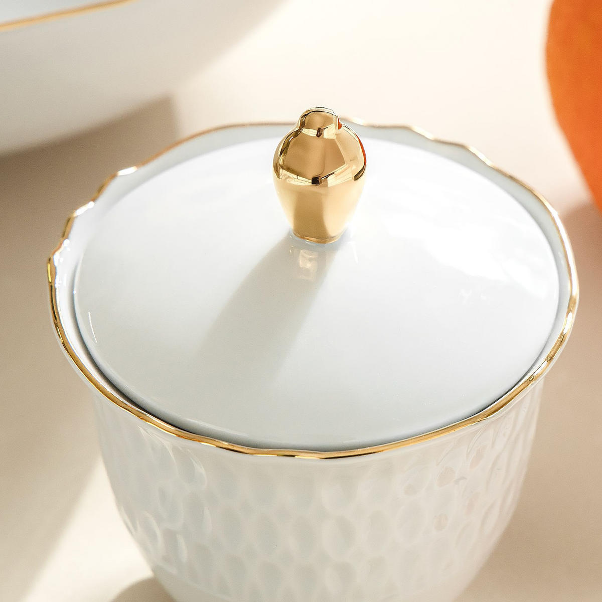 ZUCKERDOSE CMIELOW SOFIA aus Porzellan - Weiß, Keramik (8/12cm) - KONSIMO®