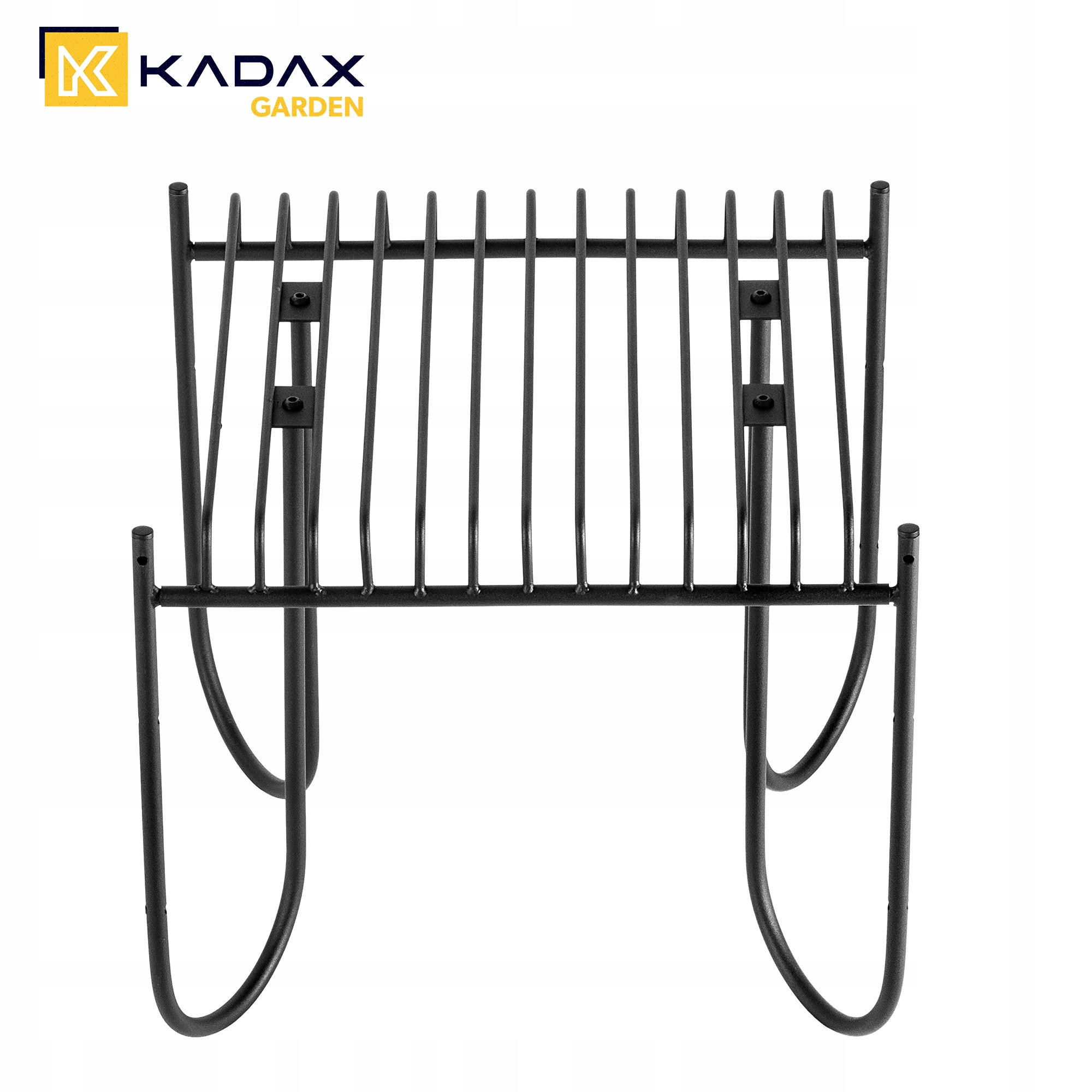 GARTENBANK 50 x 45 cm, schwarz - Schwarz, Metall (45/50cm) - KADAX