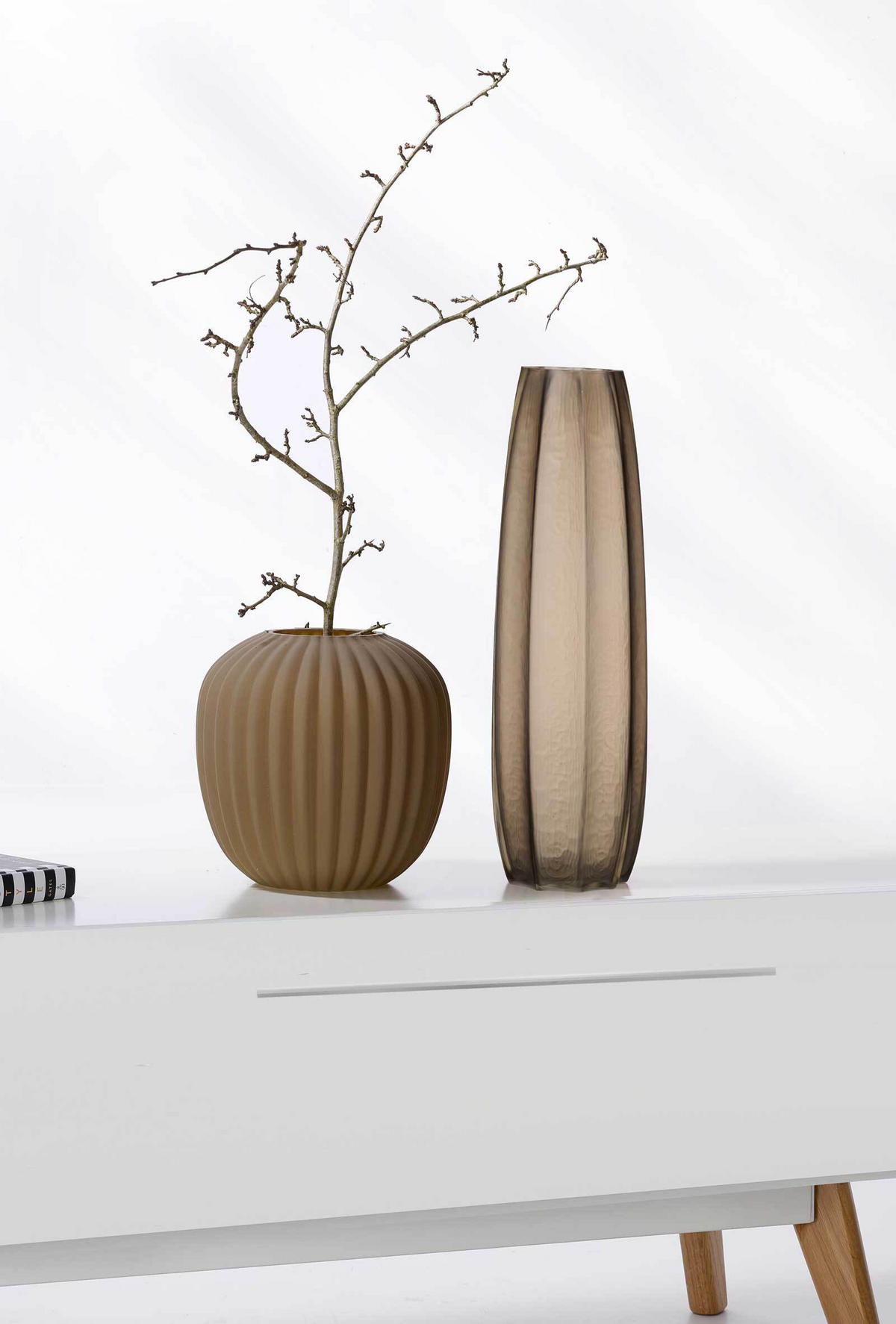 VASE Laura braun 44 cm - Braun, Glas (44cm) - Ritzenhoff Breker