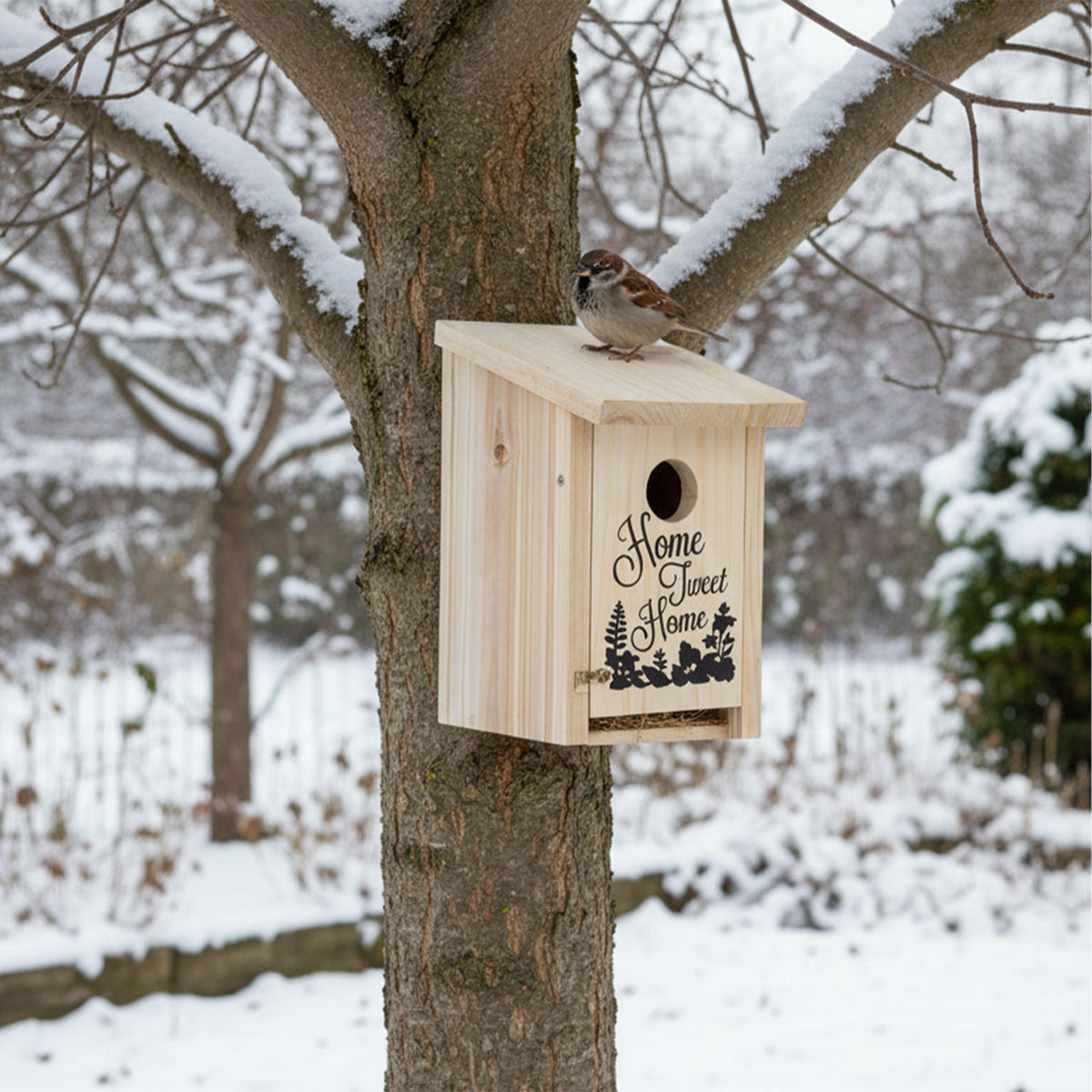 NISTKASTEN - Hellbraun, Holz/Metall (12/22/15cm) - Relaxdays