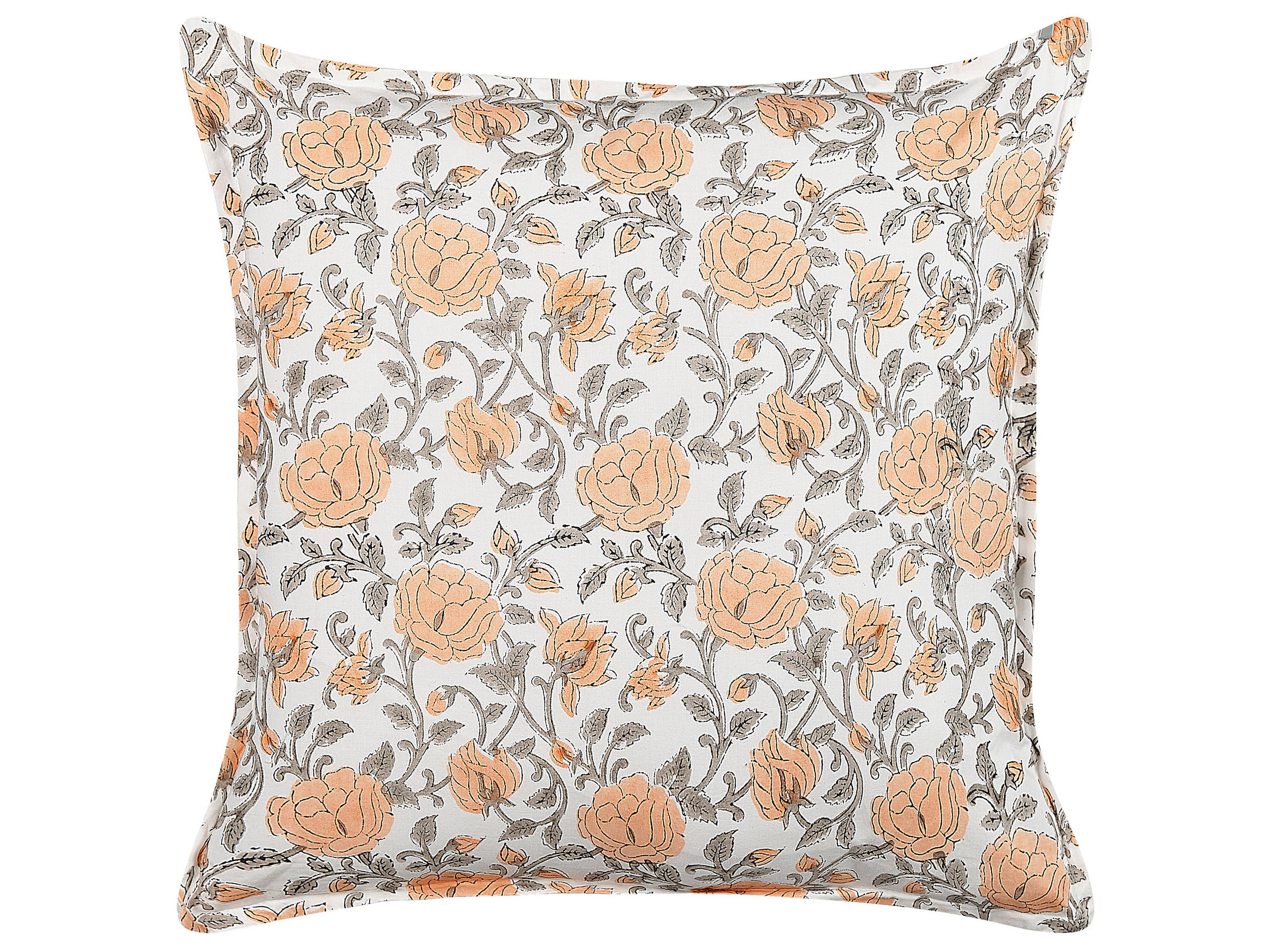 DEKOKISSEN Cremeweiß 45/45 cm Meadia - Ecru, Naturmaterialien/Textil (45/45cm) - Beliani