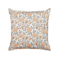 DEKOKISSEN Cremeweiß 45/45 cm Meadia - Ecru, Naturmaterialien/Textil (45/45cm) - Beliani