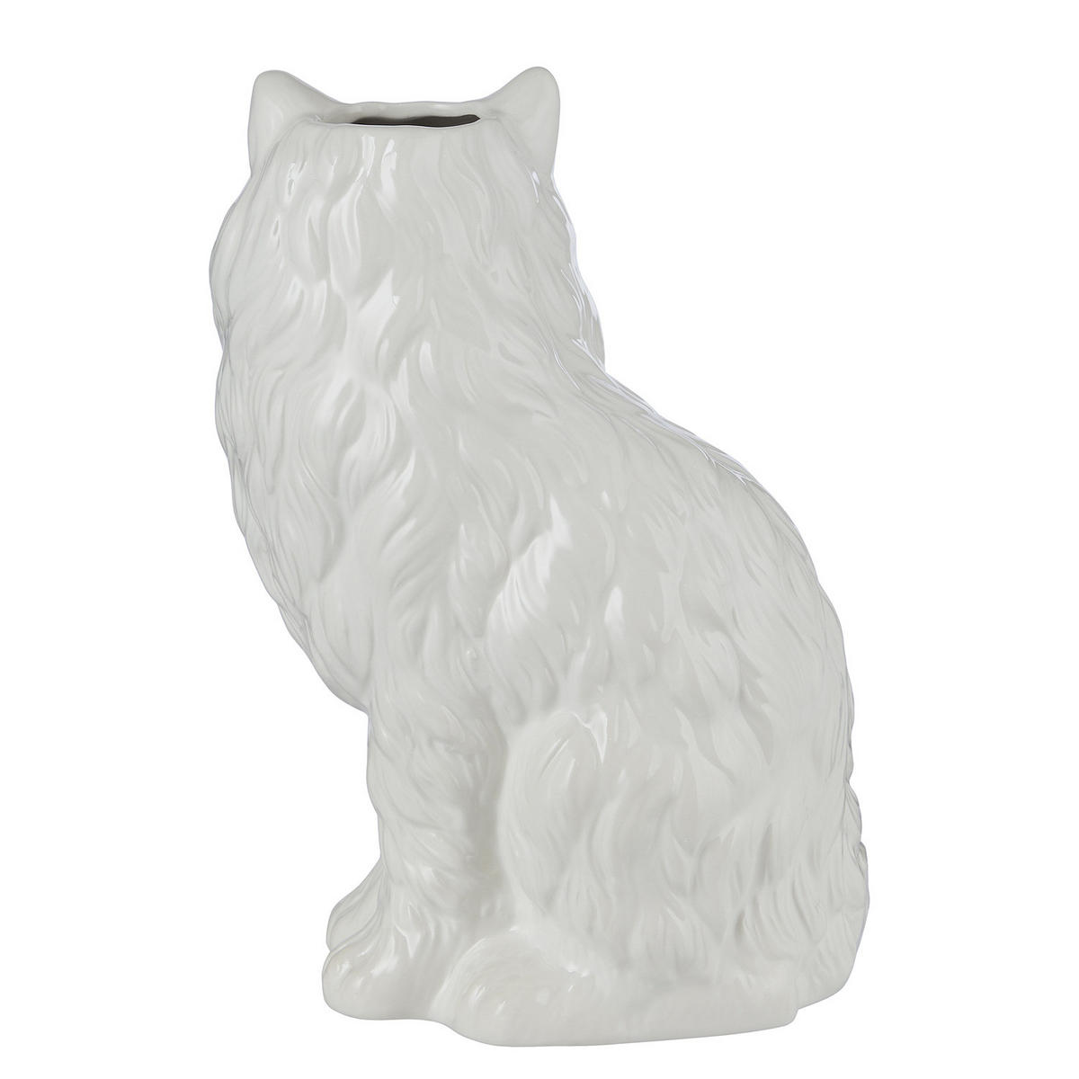 VASE Snow White Katze - Weiß, Stein (26cm) - Butlers