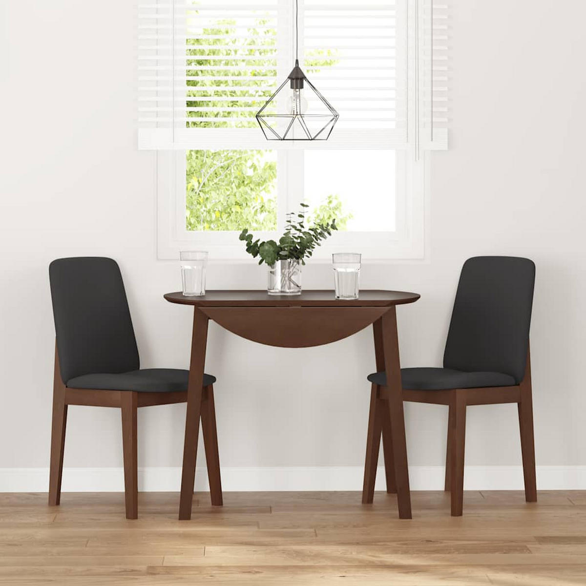 STUHL-SET 2 Stk Tannhain 43/86.5/56 cm - Braun, Holz (43/86.5/56cm) - ZMH