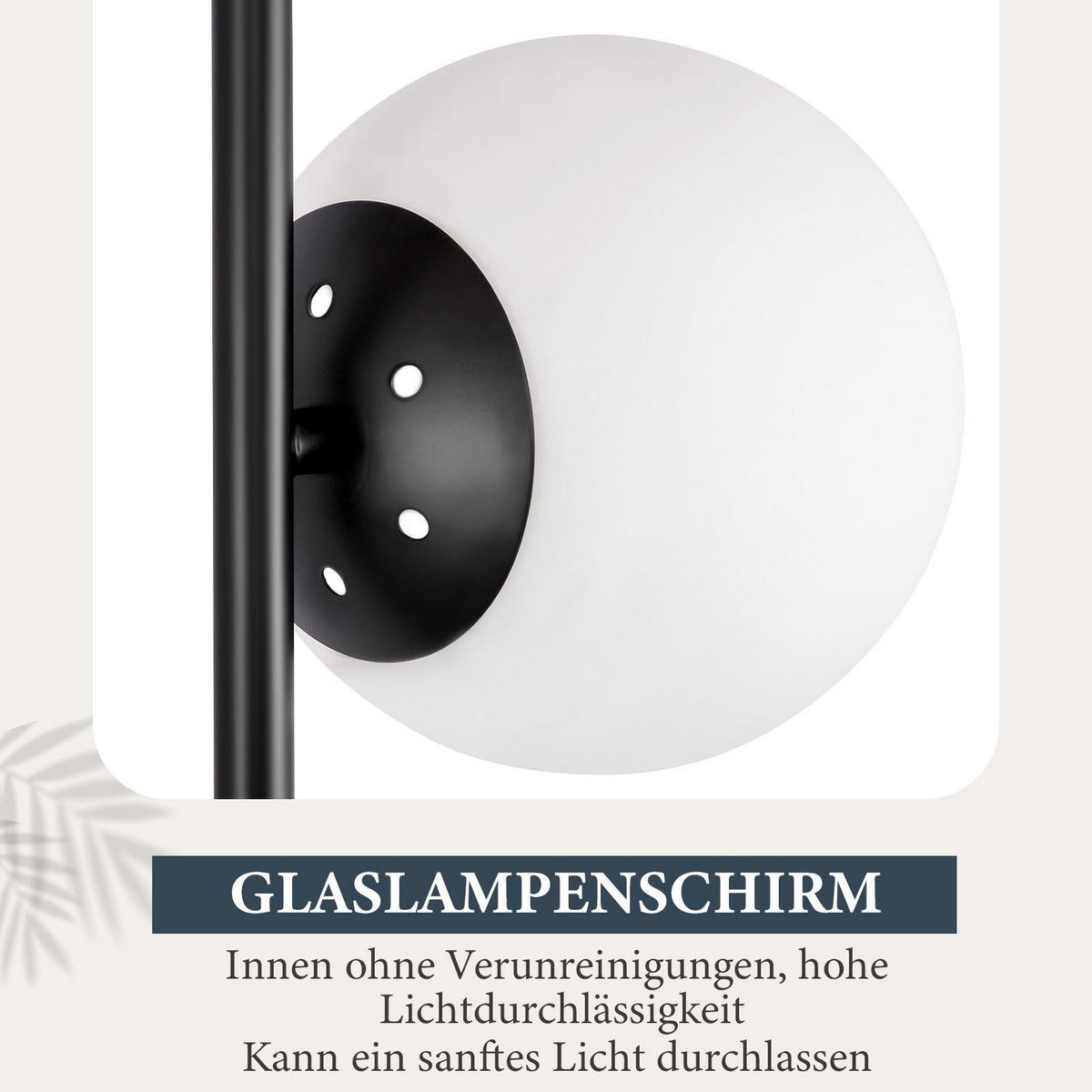 TISCHLEUCHTE Oase 21.5/21.5/45 cm - Schwarz, Metall (21.5/21.5/45cm) - Nettlife