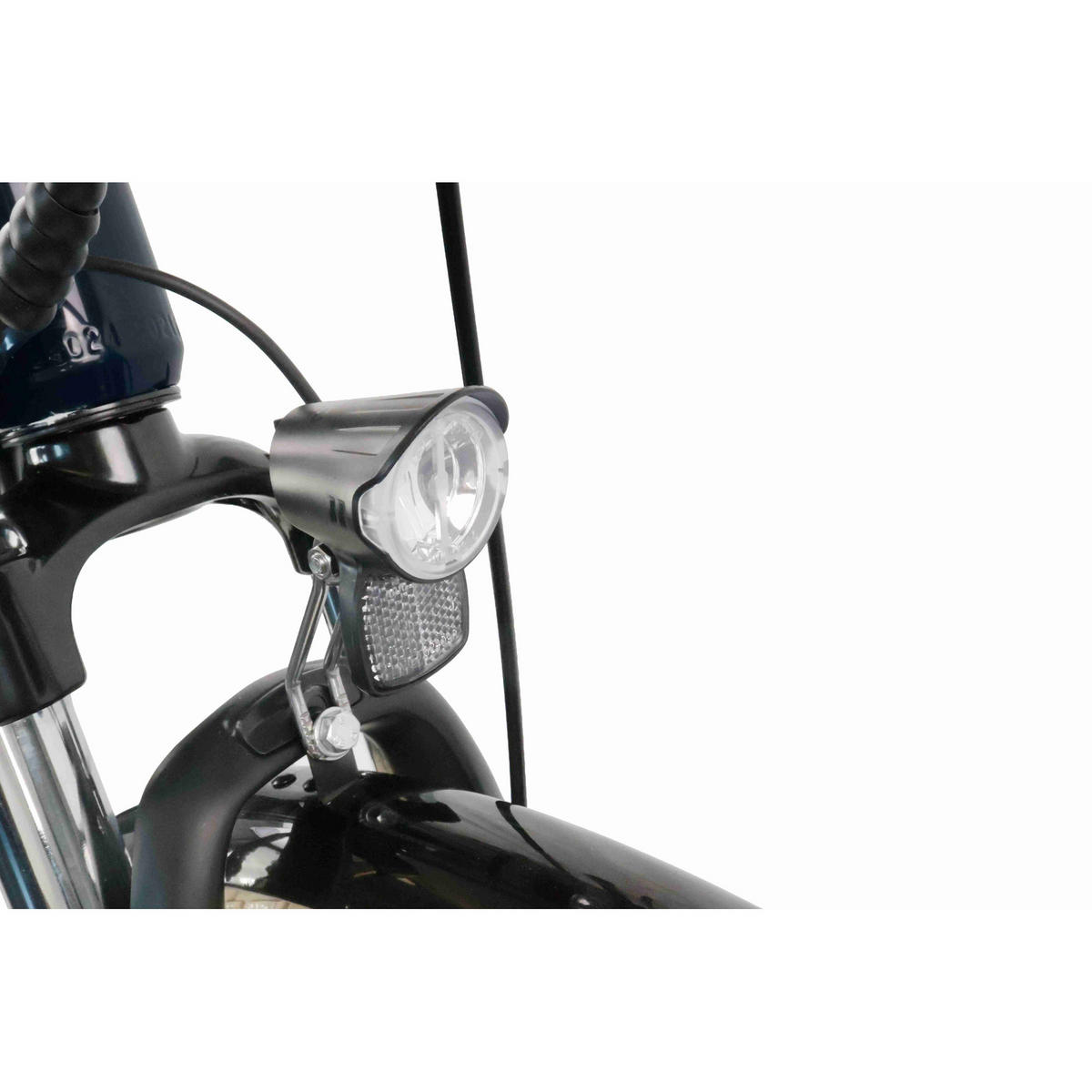 CITY E-BIKE 28" MILLENIUM 7G - Blau, Metall (110cm) - LLOBE