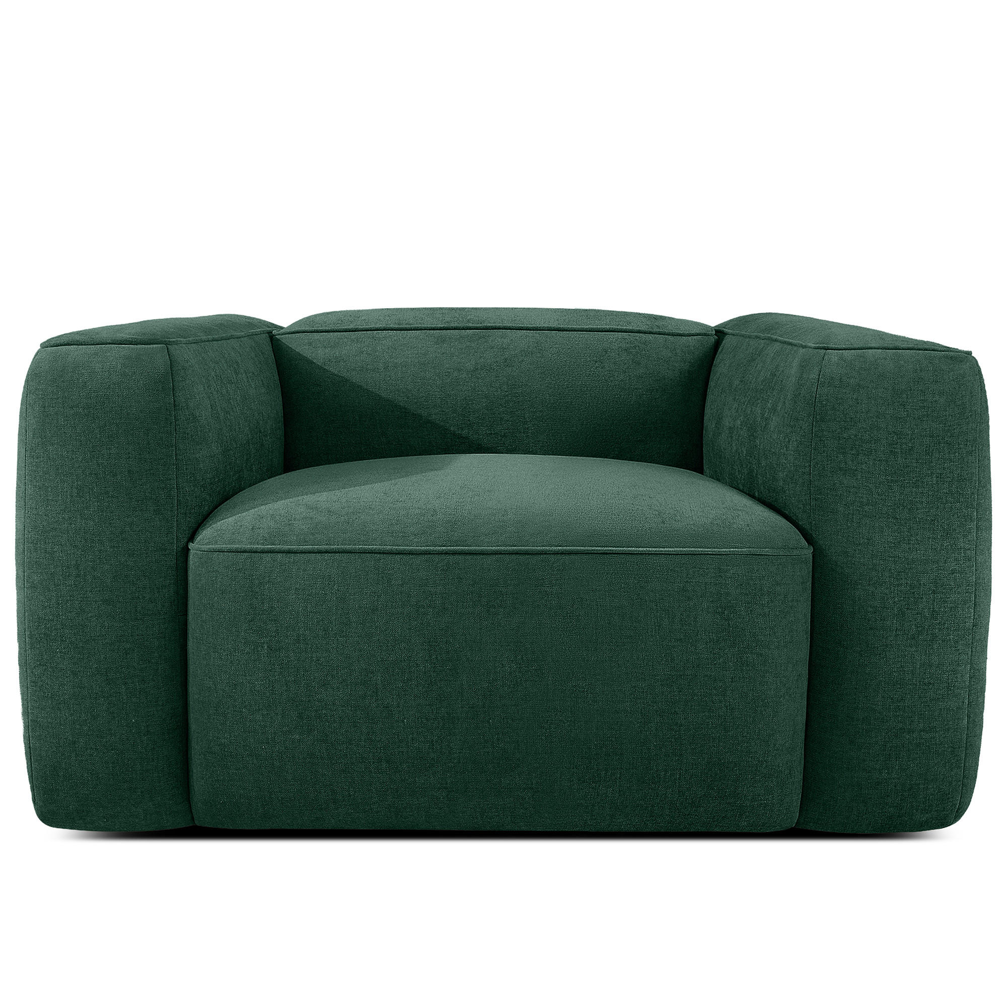 SESSEL FUBBO, Dunkelgrün - Dunkelgrün, Holz/Holzwerkstoff (130/73/96cm) - KONSIMO®