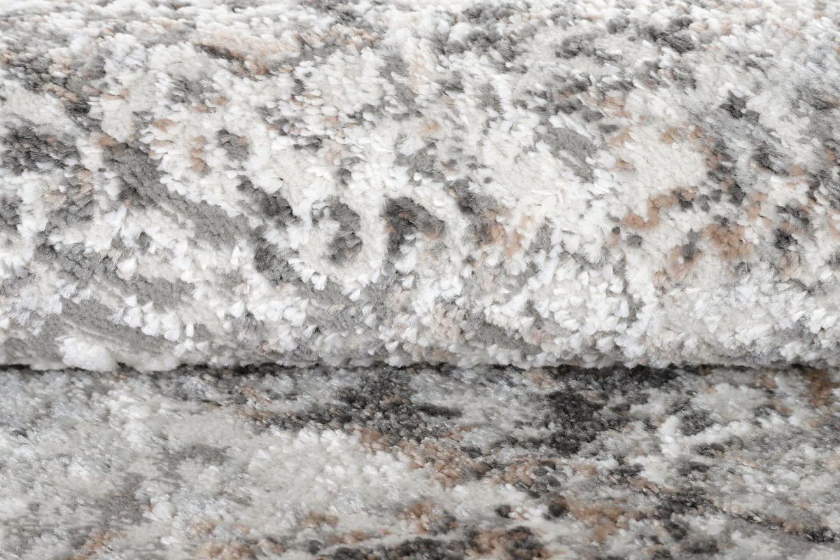 TEPPICH VALLEY Grau Rund 120/120 cm - Grau, Textil (120/120cm) - Tapiso