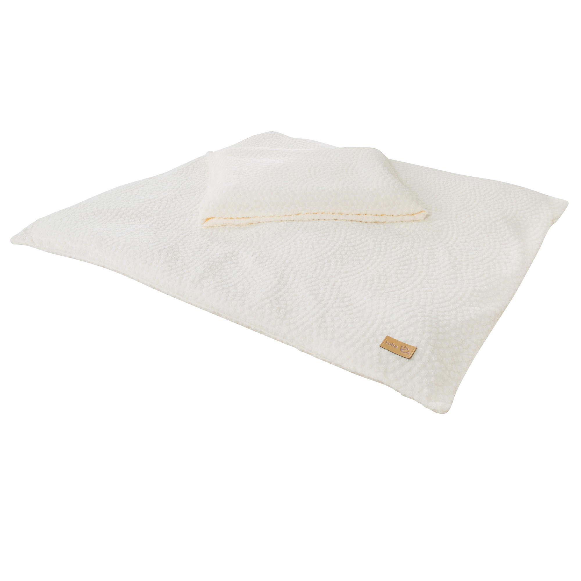 WIEGENBETTWÄSCHE 80x80 cm Seashells oyster - Weiß, Textil (80/80cm) - Roba