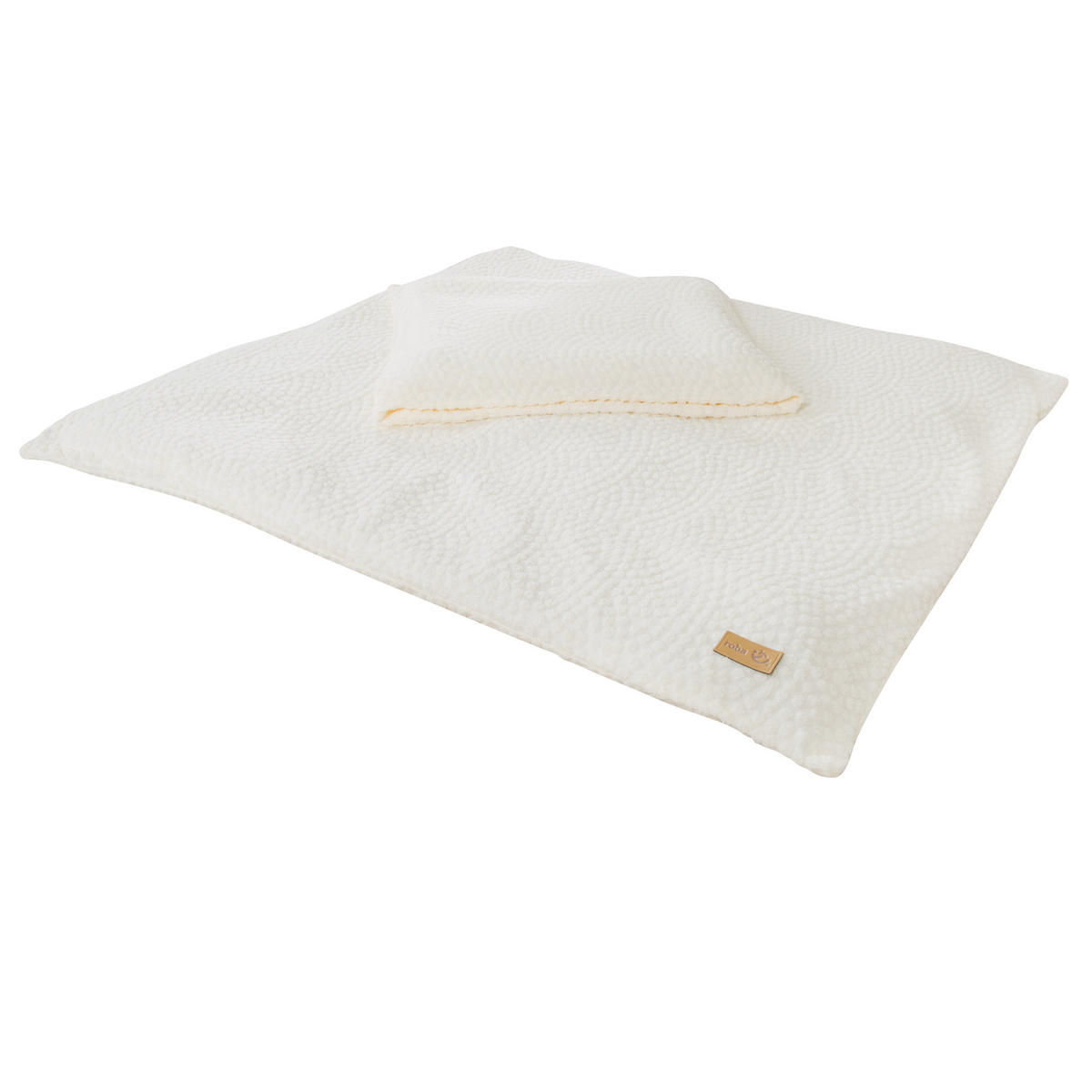 WIEGENBETTWÄSCHE 80x80 cm Seashells oyster - Weiß, Textil (80/80cm) - Roba
