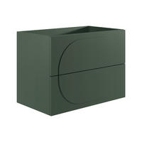 WASCHTISCHUNTERSCHRANK hängend - Grün - 80 cm - VUTOMA - Grün, Holz (80/60/46cm) - Vente-Unique