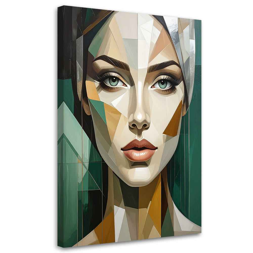 LEINWANDBILD Menschen & Charaktere 40x60cm - Grün, Textil (40/60cm) - Feeby