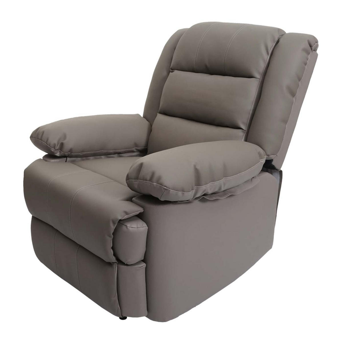 RELAXSESSEL taupe - Taupe, Leder (87/101/150cm) - MCW