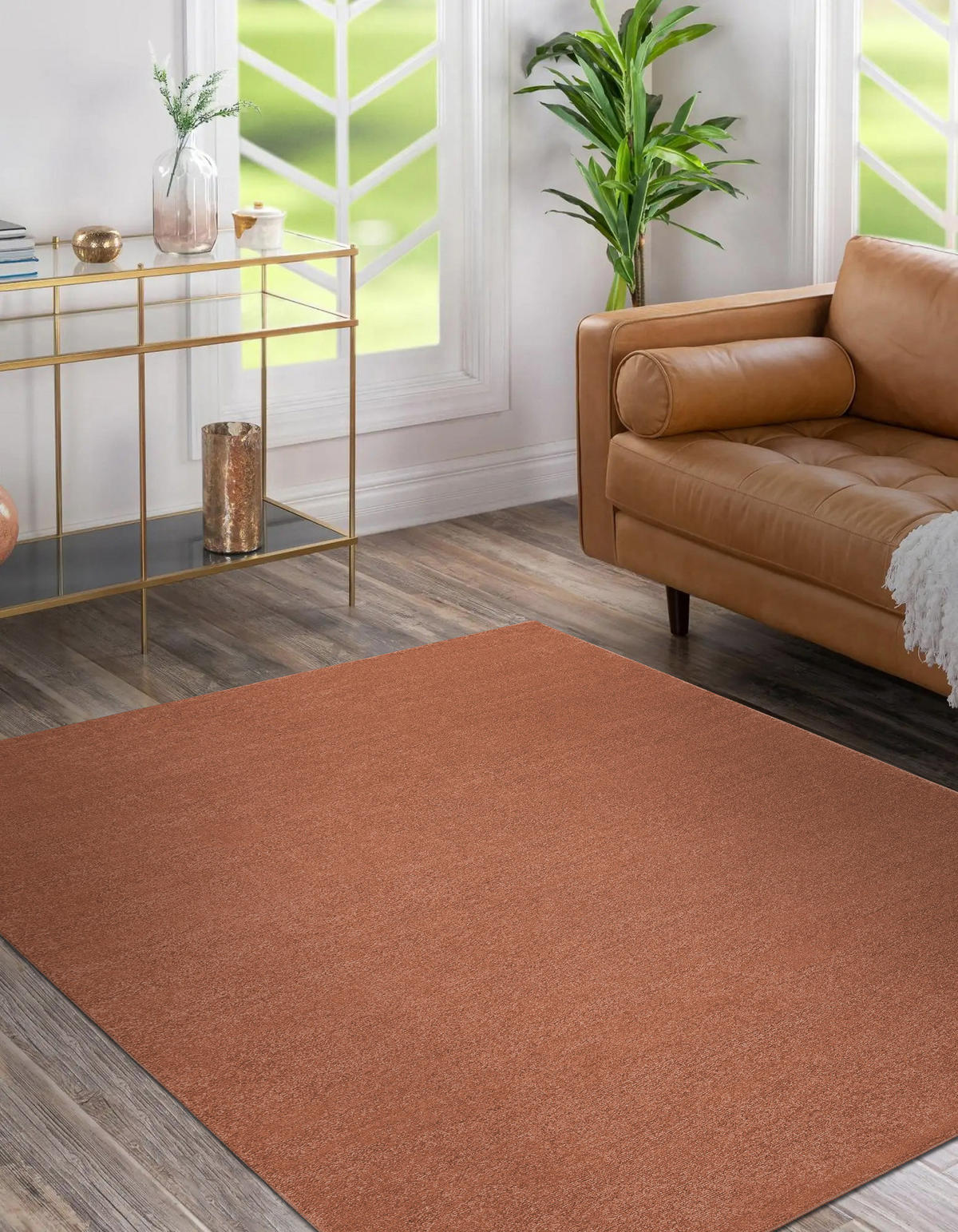 TEPPICH Softy 80/150 cm - Terracotta, Textil (80/150cm) - rugsX