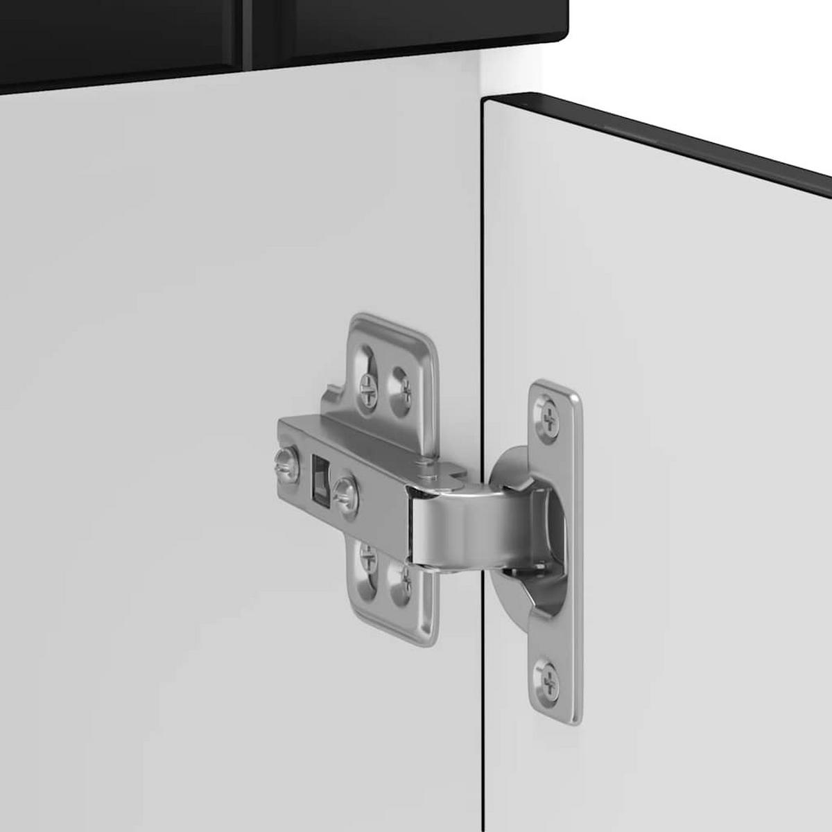 KÜCHENUNTERSCHRANK Lucca mit 2 Türen, 1 Schublade 80/46/81,5 cm aus Holzwerkstoff Schwarz - Schwarz, Holz (80/81.5/46cm) - vidaXL