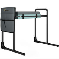KNIEBANK Stahl EVA Dunkelgrau - Dunkelgrau, Metall (29/50/60.5cm) - Outsunny