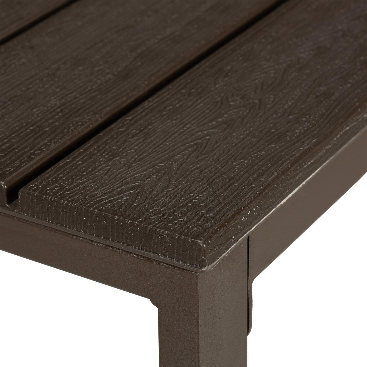 GARTENTISCH - Braun, Metall (48/98/39cm) - Relaxdays