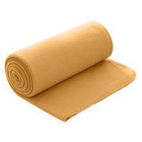 FLEECEDECKE gelb 130/160 cm Kettelrand Anti-Pilling - Gelb, Textil (130/160cm) - wometo