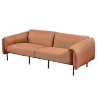 3-SITZER OUTDOOR-SOFA - Rosa, Textil/Metall (224/70/98cm) - home24
