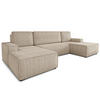 WOHNLANDSCHAFT Totti U - Beige, Holz/Textil (313/85/144cm) - Sofnet