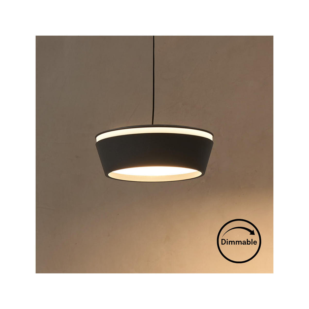 HÄNGELEUCHTE Mavel, Schwarz, 4.6cm - Schwarz, Metall (130/12/4.6cm) - KOSILUM